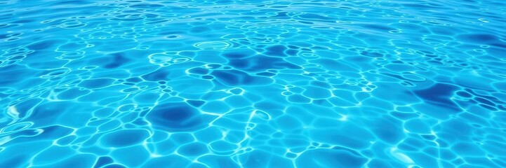 Obraz premium Crystal clear water ripples reflecting sunlight creating a mesmerizing pattern on the surface, blue, sunlight