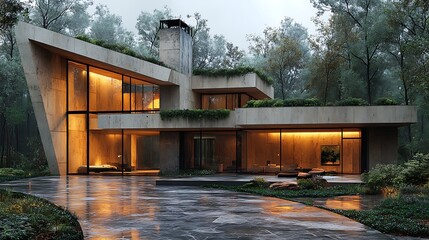 Fototapeta premium Modern house design