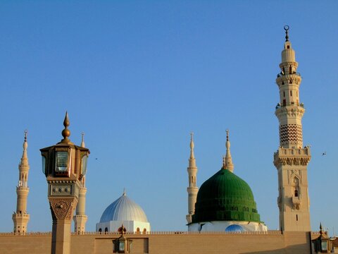The Green Dome and Silver Dome of Madinah
