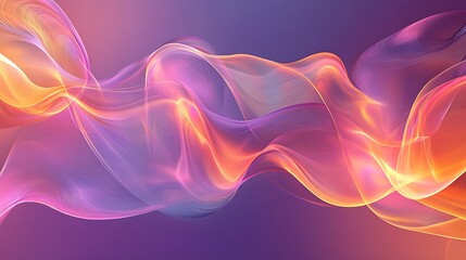 Obraz premium Vibrant Abstract Wave Background - Dynamic Flowing Gradient Design with Colorful Waves, Smooth Lines, and Fluid Motion - Perfect for Digital Wallpaper, Modern Art, and Stock Image Use