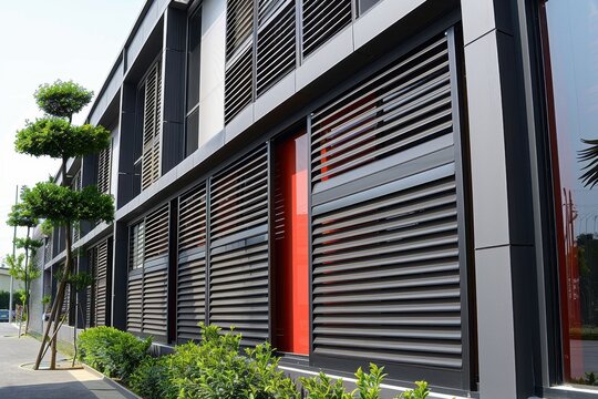 Mass produced aluminum shutter slats filled with polyurethane