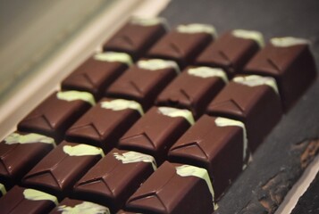Luxury chocolates at a local praline store in Brisbane, Australia