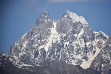 Stunning colourful autumn landscapes in the Northern Georgian Caucasus Mountains around Mestia