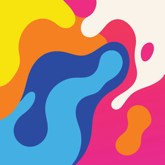 An abstract fluid multicolor background with vibrant, swirling hues and dynamic motion 