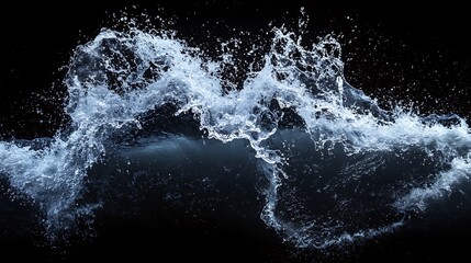 Dynamic Water Wave Background Mix - Crystal Clear Splashes, Fluid Motion, and Ocean Wave Patterns for Digital Wallpaper and Stock Use