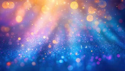 Fototapeta premium Vibrant Colorful Bokeh Lights with Shimmering Background Effects