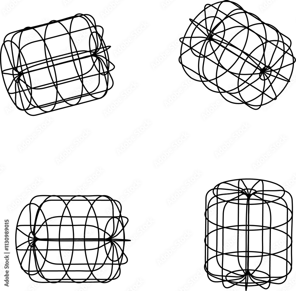 Poster wireframe lined shapes. perspective mesh, 3d grid. low poly geometric elements. retro futuristic des