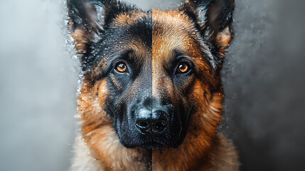 Closeup realistic golden retriever pencil sketch high resolution hd picture