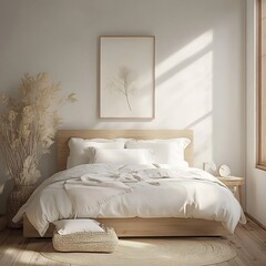 Serene and Minimal Bedroom Decor Inviting Peaceful Sanctuary