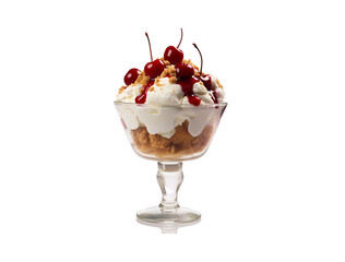 Delicious Cherry Crumble Ice Cream Sundae Dessert Treat