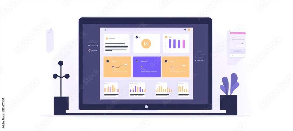 Poster minimalistic corporate quiz platform design for interactive team engagement and performance tracking