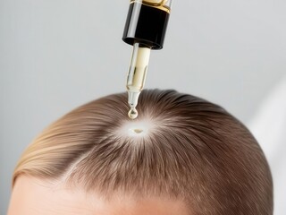Hair Serum Application Scalp Treatment Hair Growth Oil Dropper