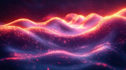 Obraz premium Vibrant neon lines create a dynamic and futuristic art concept with electrifying designs, perfect for graphic displays and captivating wallpapers in a mesmerizing style