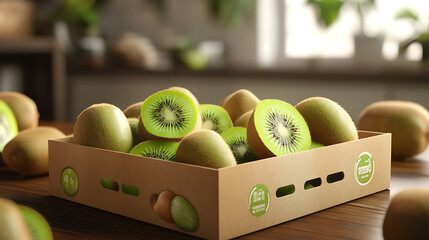 kiwi, the fruit that is high in antioxidants, which helps slow down aging and wrinkles. It is high in vitamin C, which helps build collagen, strengthens the skin structure, and nourishes the skin