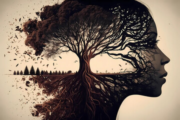 Mother Nature. AI generation	