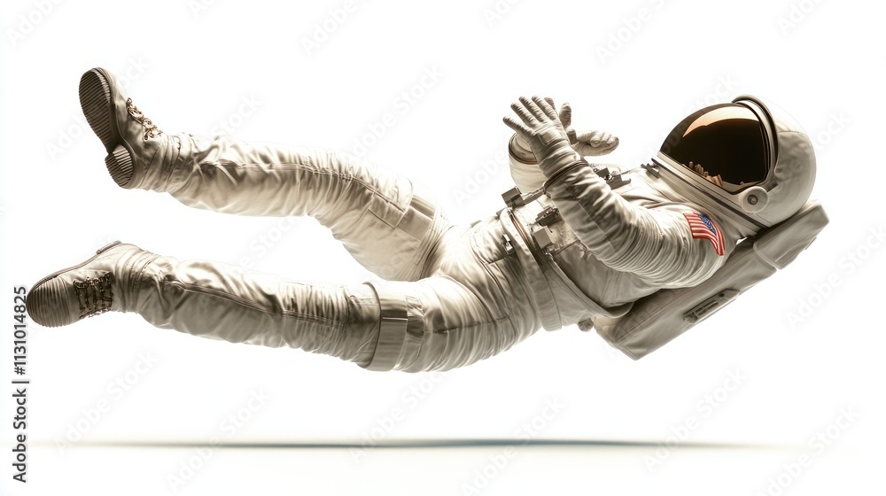 Poster An astronaut floating in space, showcasing a sense of exploration and adventure.