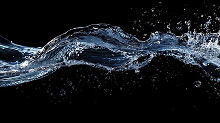 Dynamic Water Wave Background Mix - Crystal Clear Splashes, Fluid Motion, and Ocean Wave Patterns for Digital Wallpaper and Stock Use