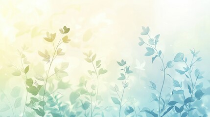 Organic Spring Abstract Background with Pastel Gradients for Inviting Marketing Design