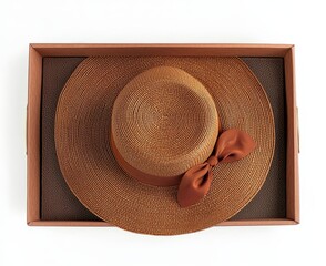 A view from above of an open cardboard box containing shredded wood excelsior or wood wool, highlighting the use of natural, sustainable materials for packaging. The image is set against a white