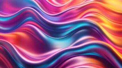 Obraz premium Vibrant Gradient Wave Backgrounds - Abstract Fluid Patterns in Purple, Pink, and Blue Tones for Stock Imagery and Digital Designs