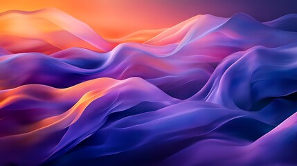 Obraz premium Vibrant Gradient Wave Backgrounds - Abstract Fluid Patterns in Purple, Pink, and Blue Tones for Stock Imagery and Digital Designs