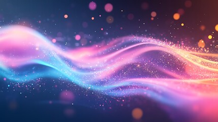 Obraz premium Vibrant Gradient Wave Backgrounds - Abstract Fluid Patterns in Purple, Pink, and Blue Tones for Stock Imagery and Digital Designs