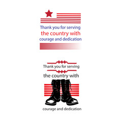 Obraz premium USA Happy Veteran Day typography design