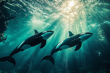 Obraz premium outdoors, day, ripple, swimming, mist, photo, 