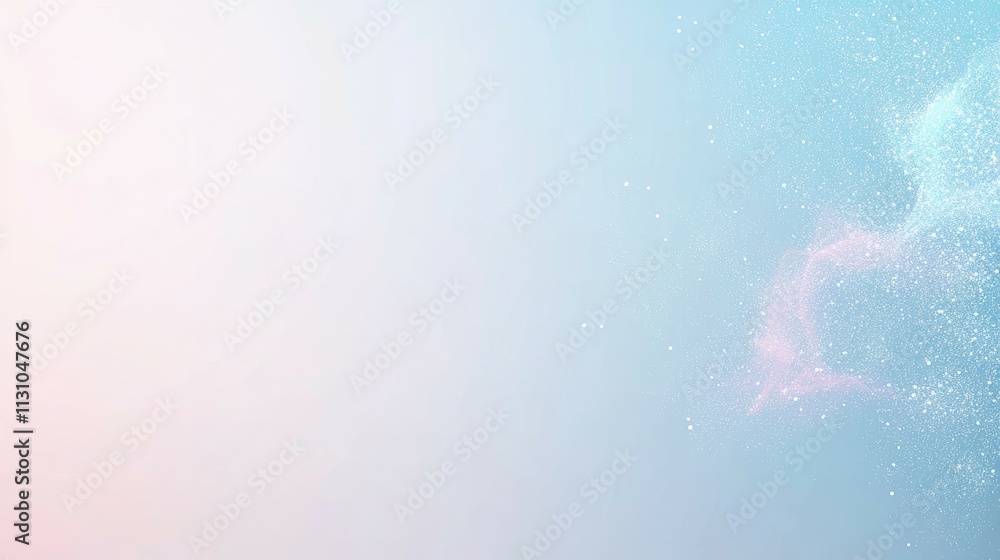 Aufkleber soft gradient background with subtle sparkles, creating a dreamy, ethereal atmosphere.