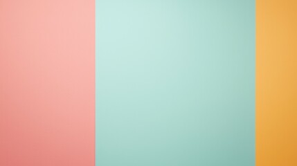 Obraz premium A minimalistic image featuring three vertical color blocks pink, teal, and yellow.