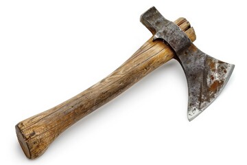 White background ax with clipping path