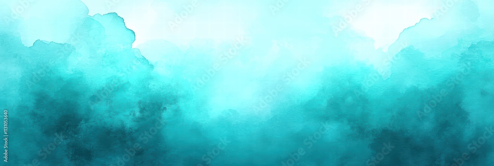 Wall mural Abstract turquoise background with soft textures and gradients