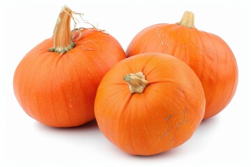 White ground with fresh pumpkins