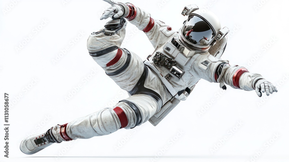 Leinwandbilder an astronaut in a dynamic pose, showcasing space exploration and adventure.