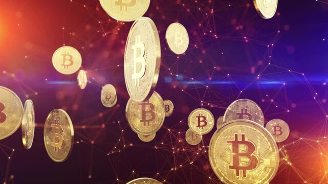 Bitcoin buisness background concept