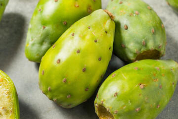 Organic Raw Green Prickly Pear Fruit