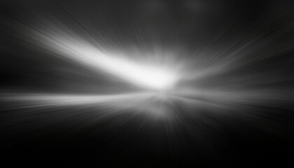 Defocused black and white radiance soft texture on dark black abstract empty space background. blur glow. Black white color light overlay. Copy space.