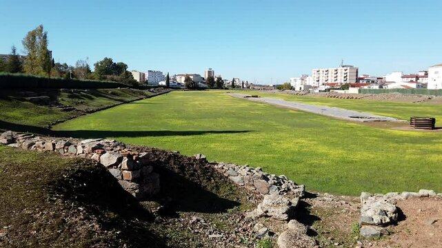 Ruins of the Roman Circus in Merida, Spain
