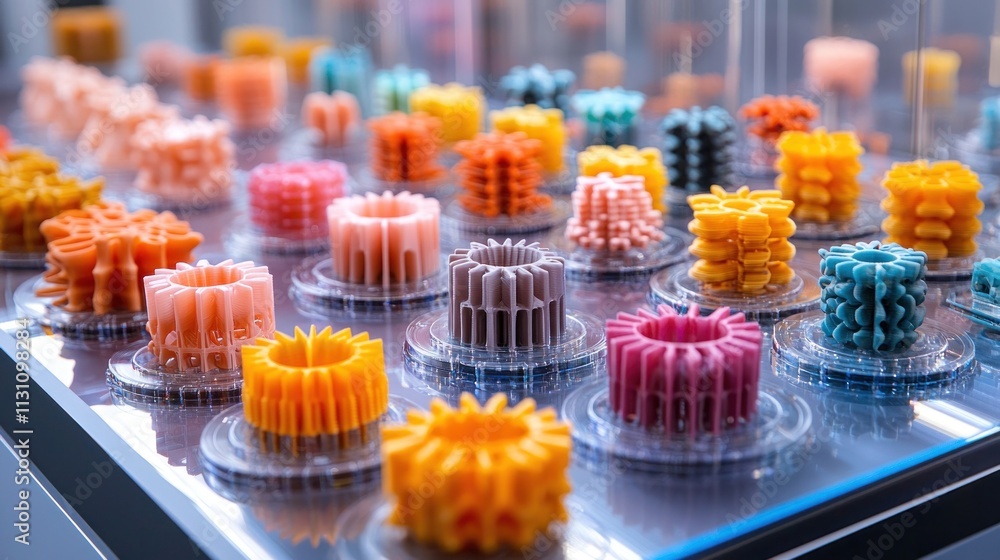 Aufkleber innovative designers using 3d printing technology for gadgets prototyping in modern lab setting