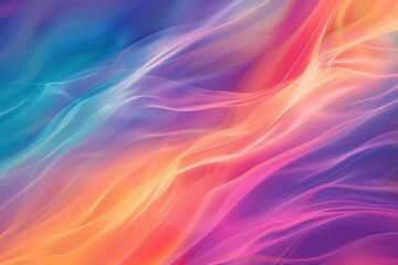Obraz premium Ethereal Sky. A vibrant and surreal artistic interpretation of a colorful sky