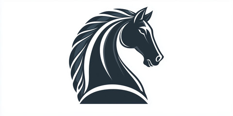 Fototapeta premium Elegant Chess Knight Collection - Modern Horse Head Icons in Minimalist Style