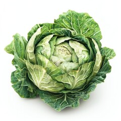 Fototapeta premium Photo of Cabbage Isolated on white background