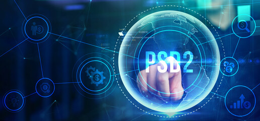 Obraz premium Fintech Financial technology Cryptocurrency investment and digital money. Business concept on virtual screen.