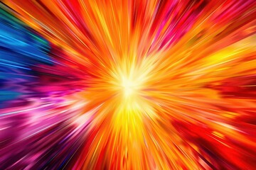 Fototapeta premium Galactic Waves. Cosmic explosion of color and darkness