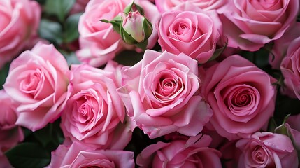 Elegant Bouquet of Vibrant Roses and Floral Blossoms Capturing Nature&rsquo;s Serenity