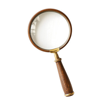 magnifying glass isolated on transparent background