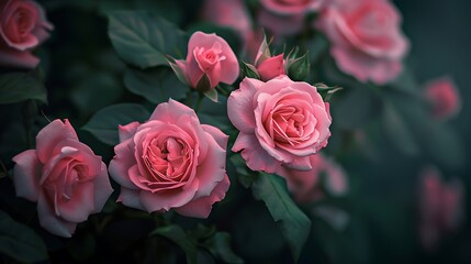 Elegant Bouquet of Vibrant Roses and Floral Blossoms Capturing Nature&rsquo;s Serenity