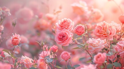 Obraz premium Elegant Bouquet of Vibrant Roses and Floral Blossoms Capturing Nature’s Serenity