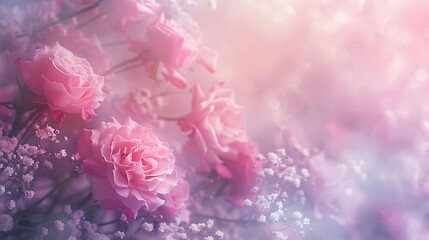 Obraz premium Exquisite Floral Arrangement: A Symphony of Roses and Blooms in Captivating Colors