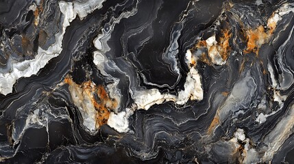 Fototapeta premium black background from marble stone texture, Luxury black Marble texture background., Marble texture enhances elegance, often used in interiors and design projects
